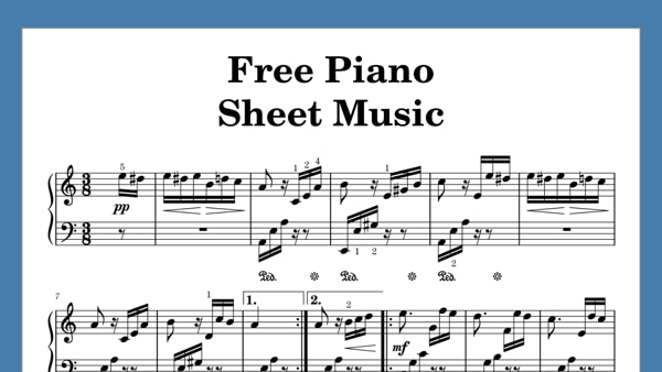 Piano Fun chia sẻ sheet piano - bản nhạc miễn phí