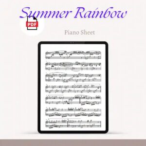 Summer rainbow piano sheet